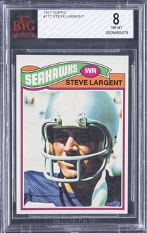 1977 Topps #177 Steve Largent Rookie Card - BVG NM-MT 8